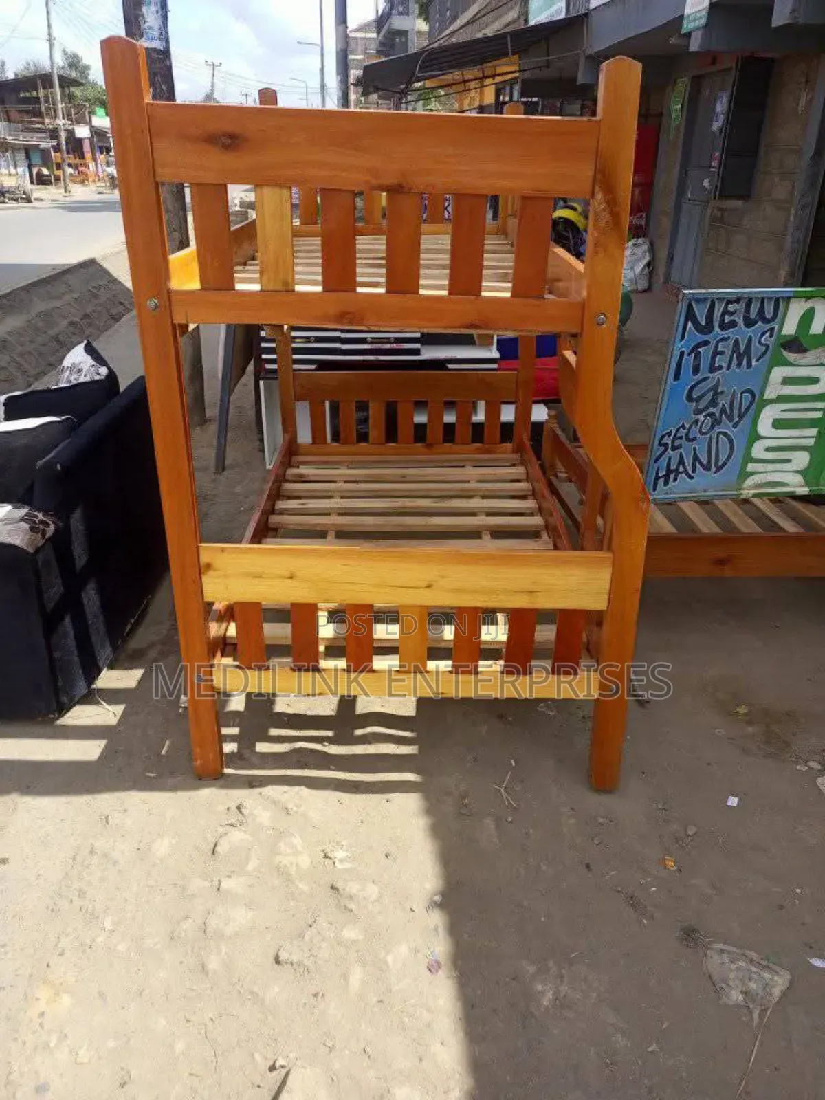 Mahogany 4*6 and 3.5*6 Wooden Double Decker Beds