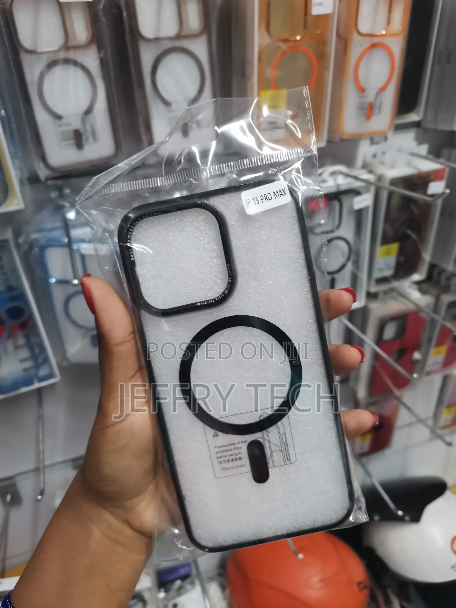 Impacy iPhone 15 Pro Max Armour Magsafe Transparent Case