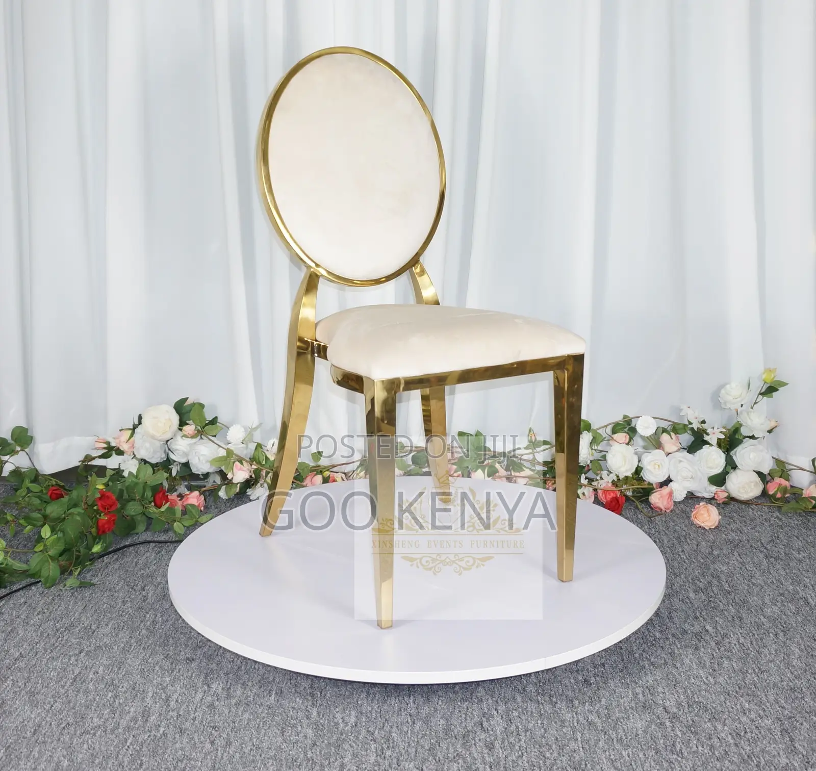 Home Chair; Luxury Wedding Seating – Stackable Stainless Steel Chairs