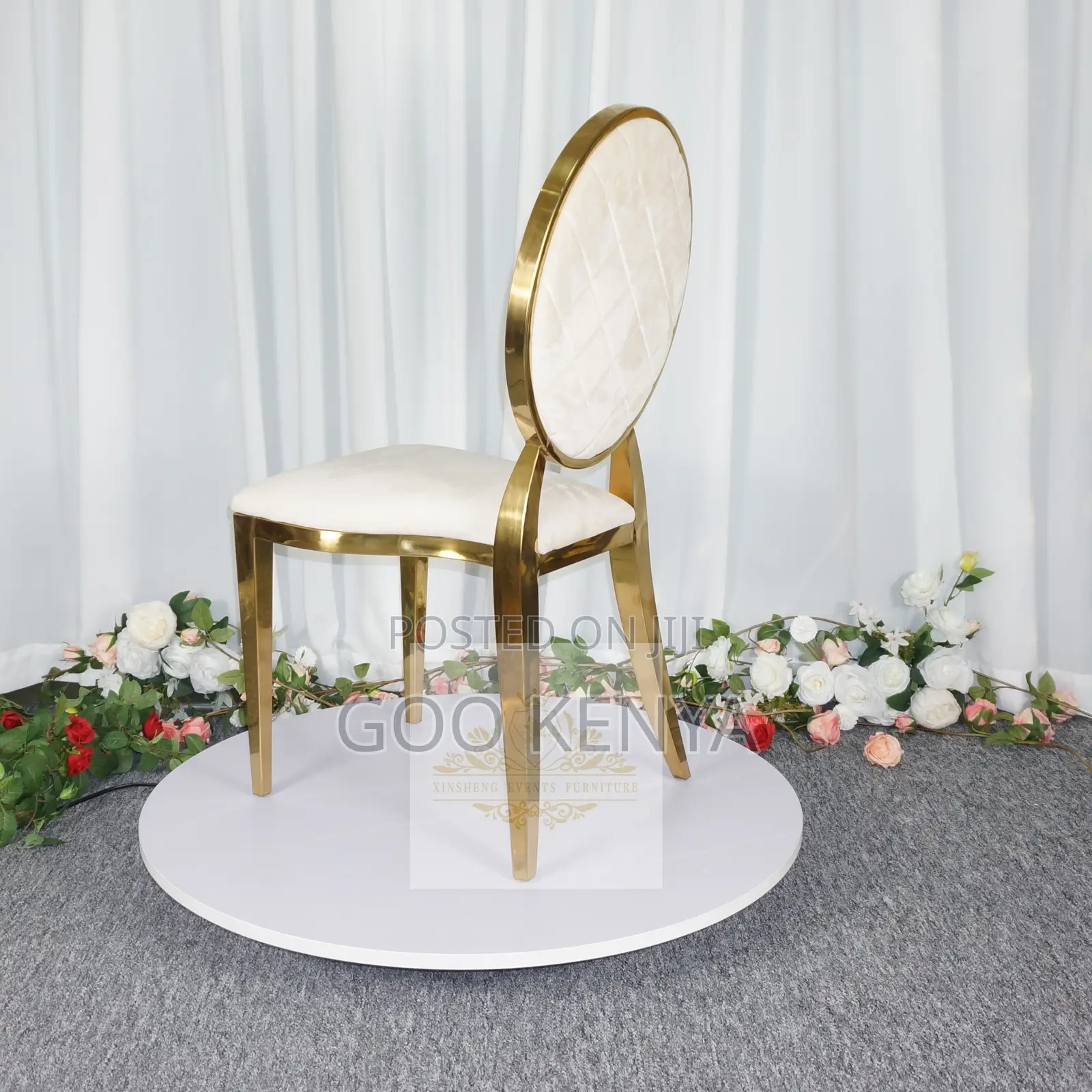 Home Chair; Luxury Wedding Seating – Stackable Stainless Steel Chairs