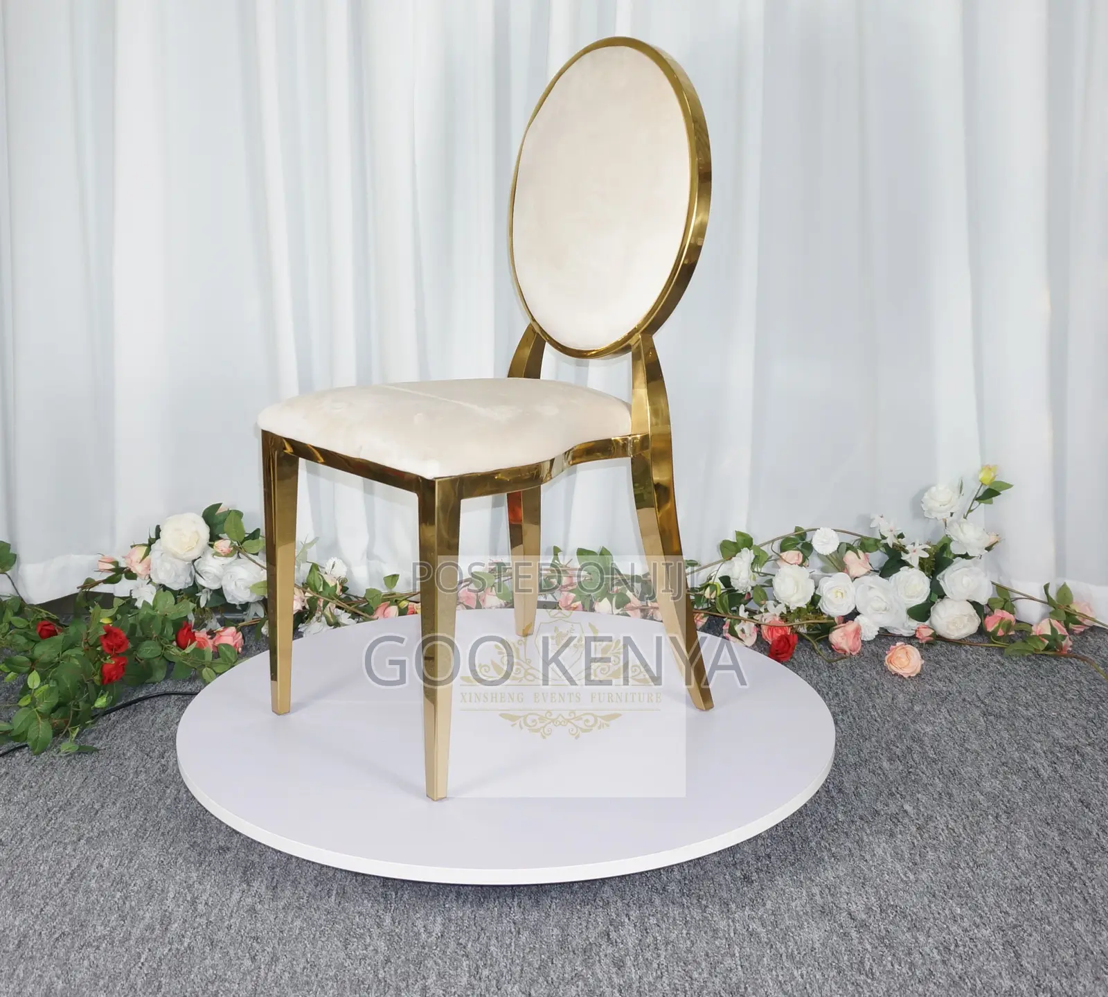 Home Chair; Luxury Wedding Seating – Stackable Stainless Steel Chairs
