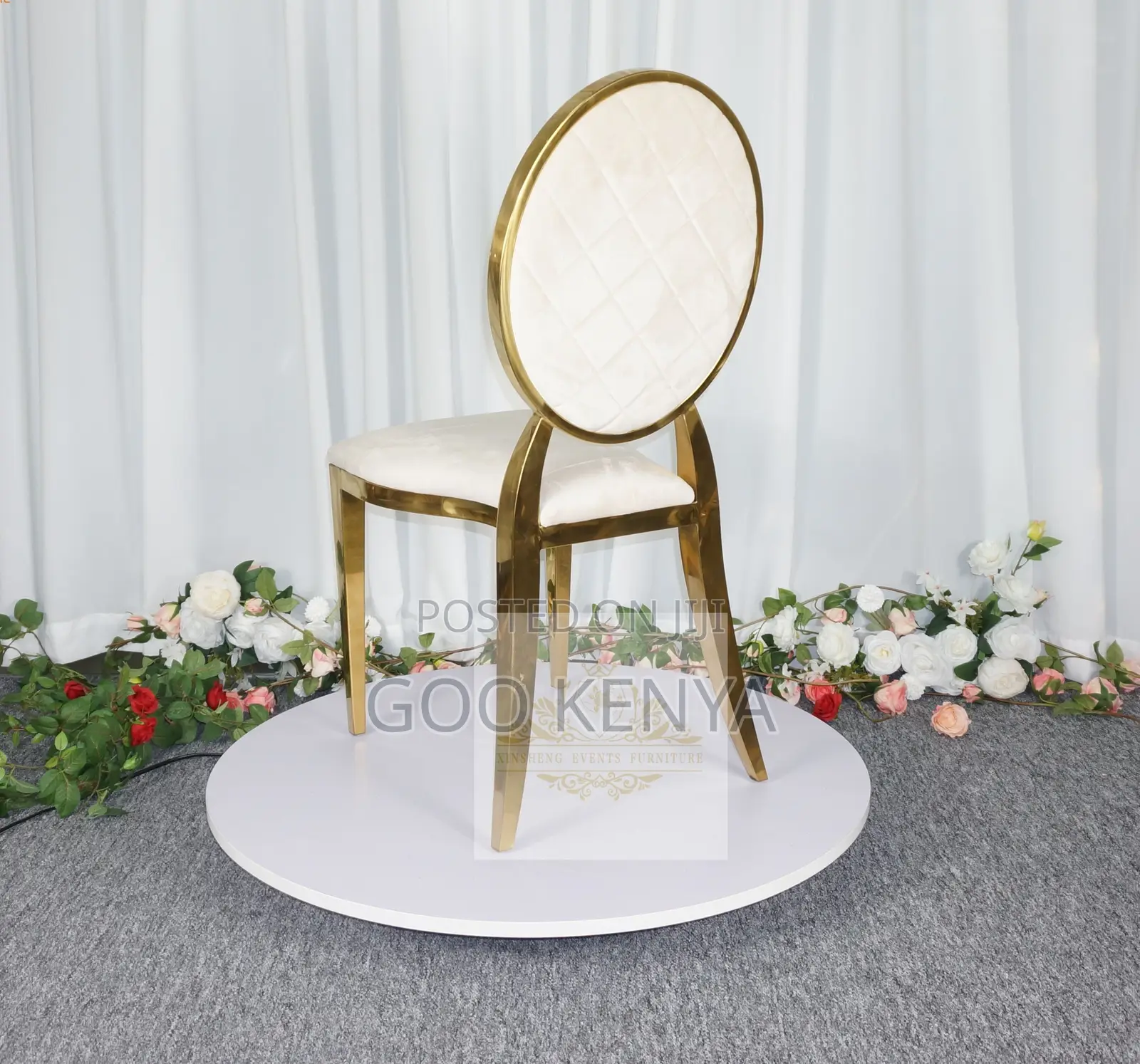 Home Chair; Luxury Wedding Seating – Stackable Stainless Steel Chairs