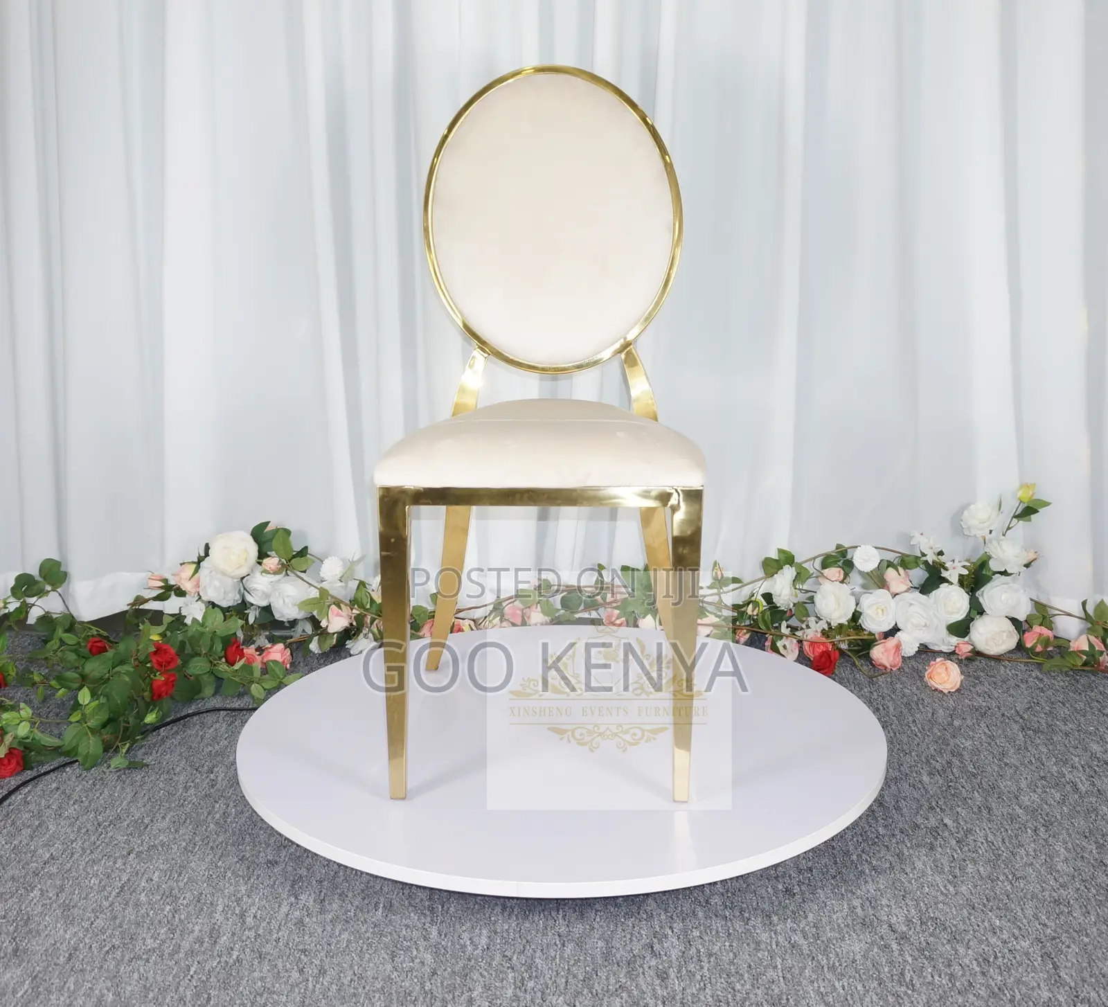Home Chair; Luxury Wedding Seating – Stackable Stainless Steel Chairs