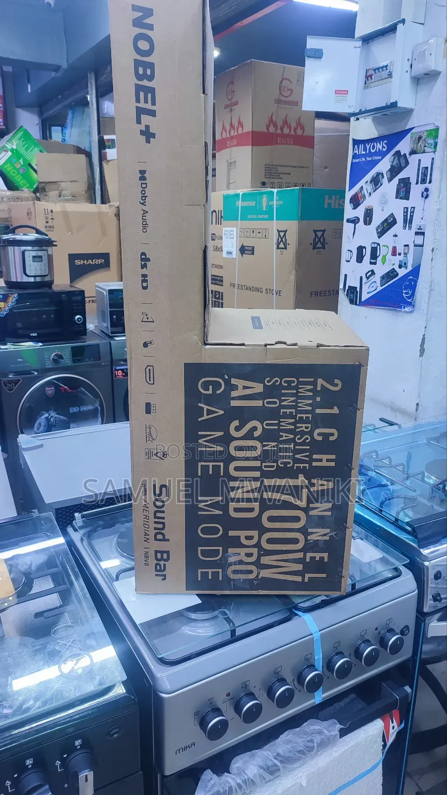 Nobel Nbv8 2.1ch 1700w Pmpo Soundbar