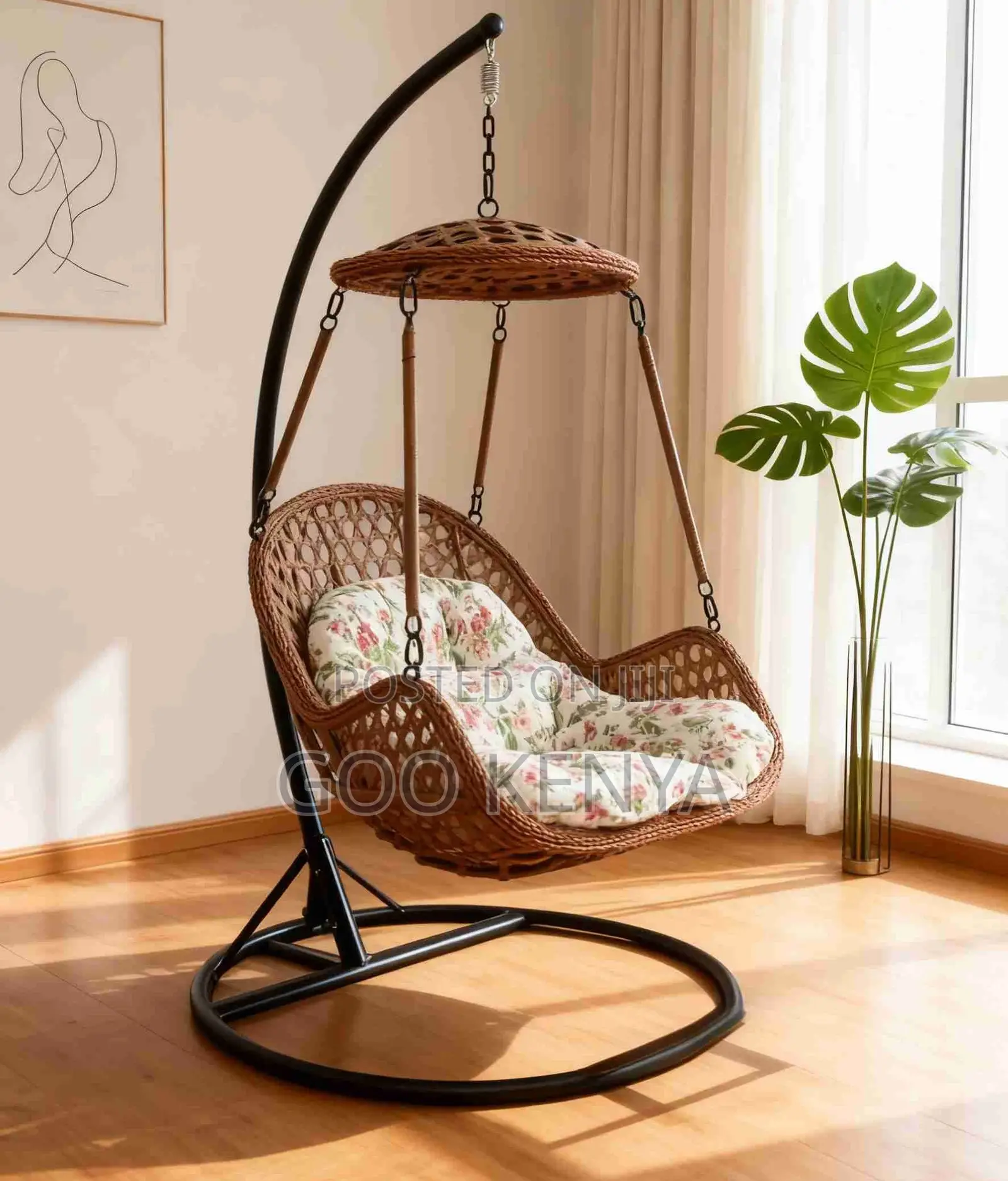 Home Chair; Rope Bird’S Nest Hanging Chair for Living Room Bedroom