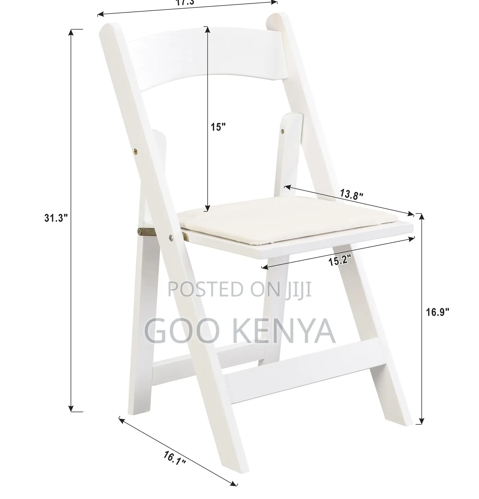 Home Chair; White Folding Banquet Chair for Garden and Wedding Events