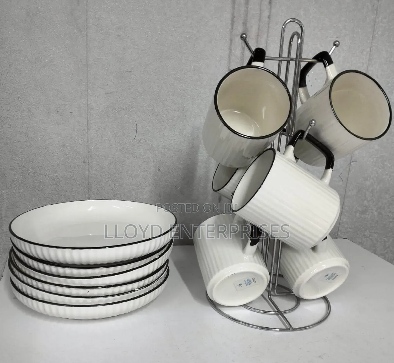 12 PCS White Dinner Set