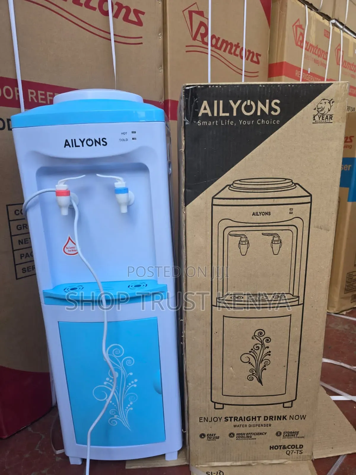 Ailyons 2 Taps Hot and Cold Water Dispenser