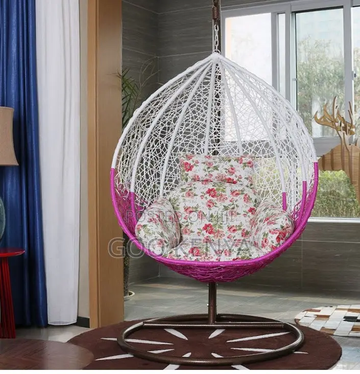 Home Chair; Luxury Wicker Hanging Lounge Chair for Garden Lobby