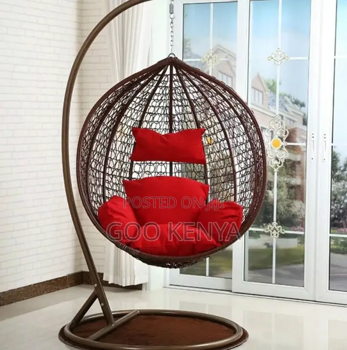 Home Chair; Luxury Wicker Hanging Lounge Chair for Garden Lobby