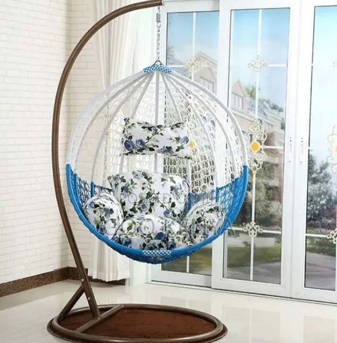 Home Chair; Luxury Wicker Hanging Lounge Chair for Garden Lobby