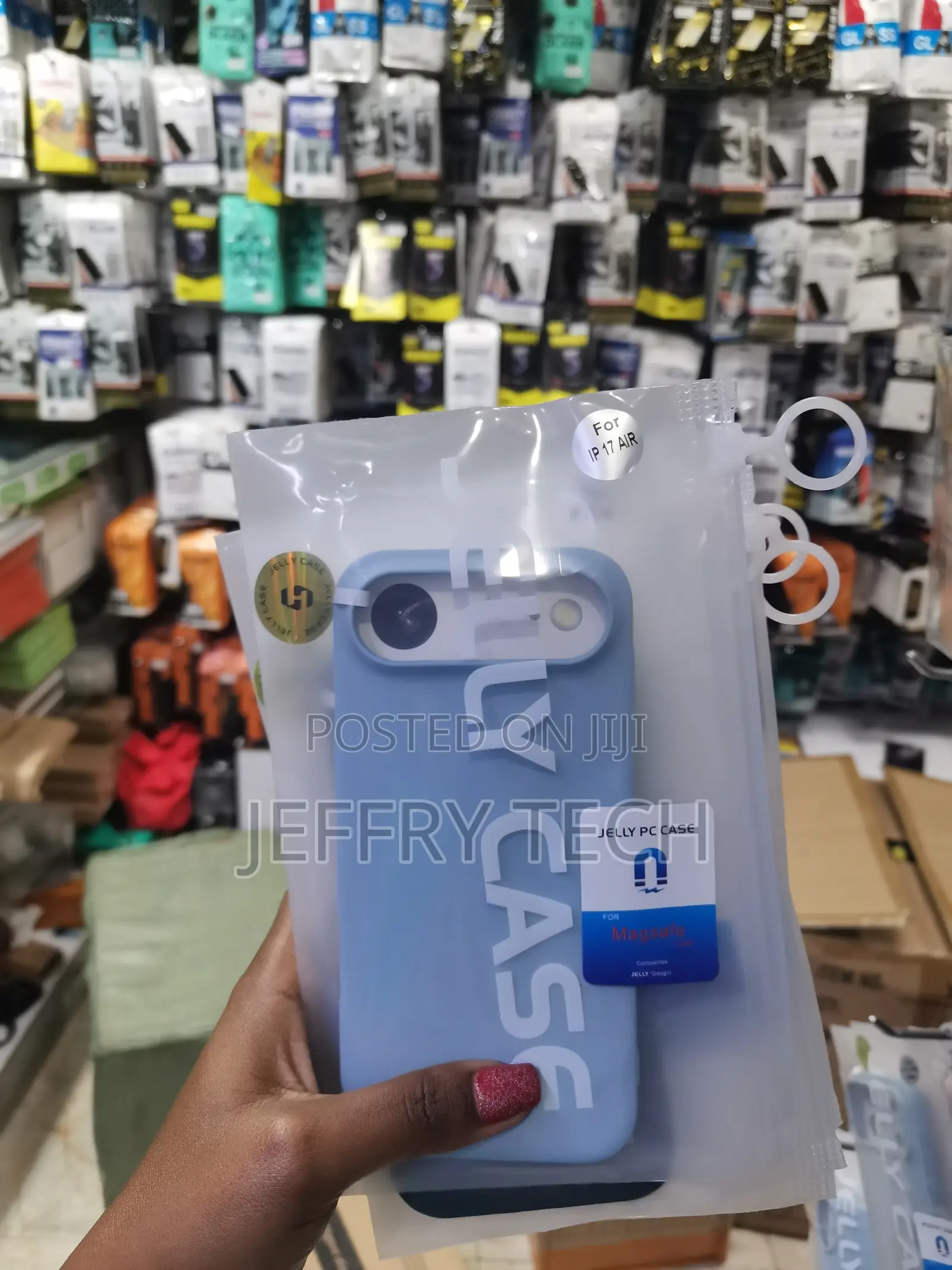 Subner iPhone 17 Air Pc Hybrid Liquid Jelly Phone Case -Blue