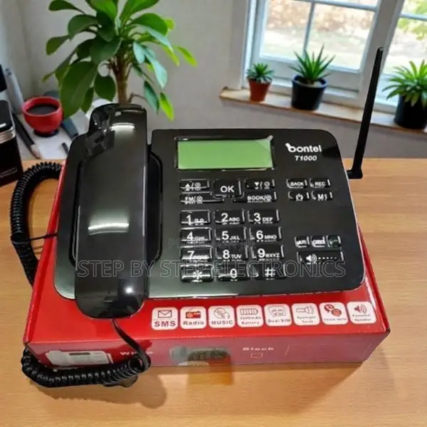Dual Sim Enhanced Audio Bontel T1000 GSM Fixed Wireless Home Phone