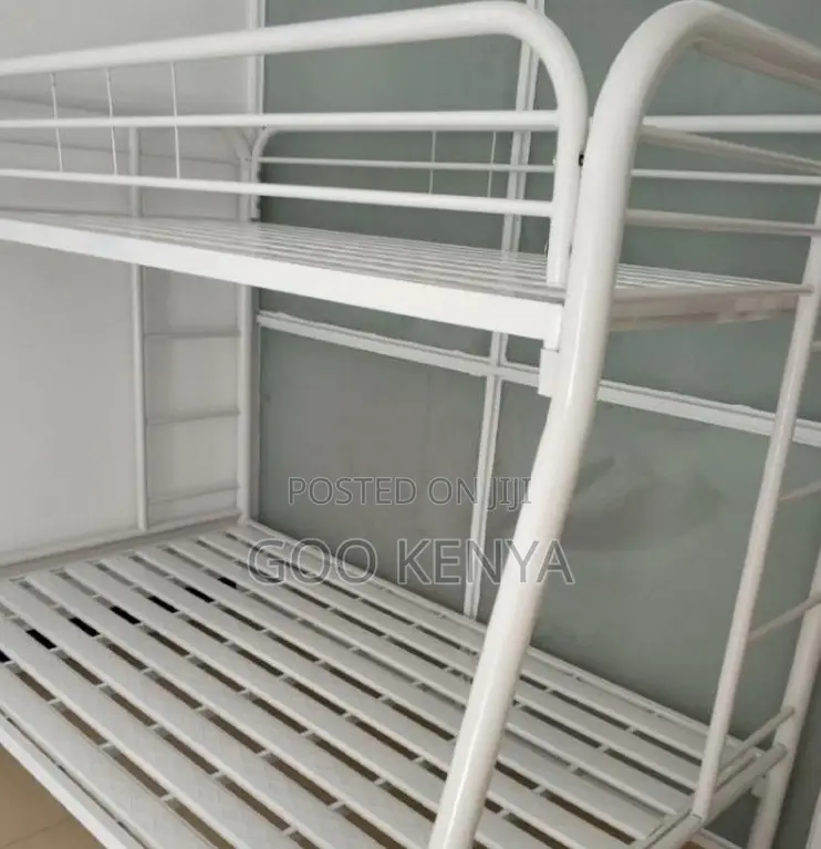 Home Bed; Kids Metal Bunk Beds With Safety Rails and Durable Ladder