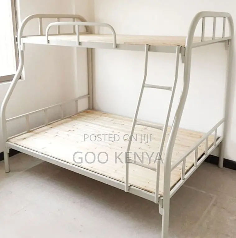 Home Bed; Kids Metal Bunk Beds With Safety Rails and Durable Ladder