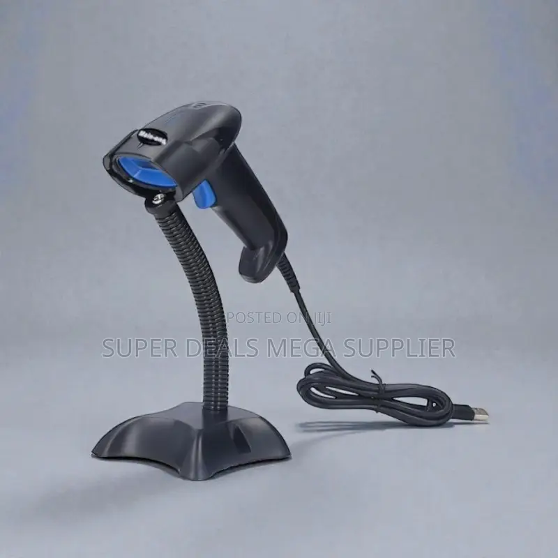 Usb Laser Handheld Scanner With Stand Automatic Scanning Feature