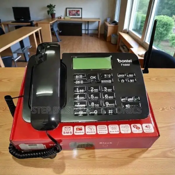 Dual Sim Fm Radio Bontel T1000 GSM Wireless Desktop Landline Phone