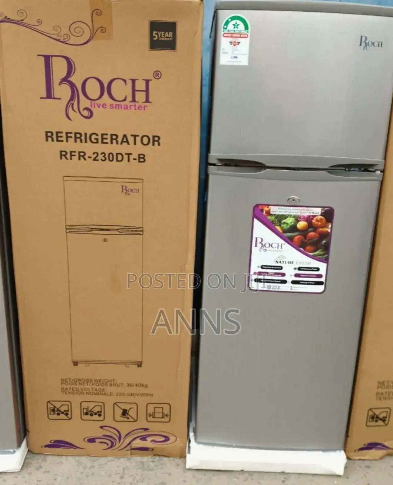 Roch 210dt Fridge Double Door