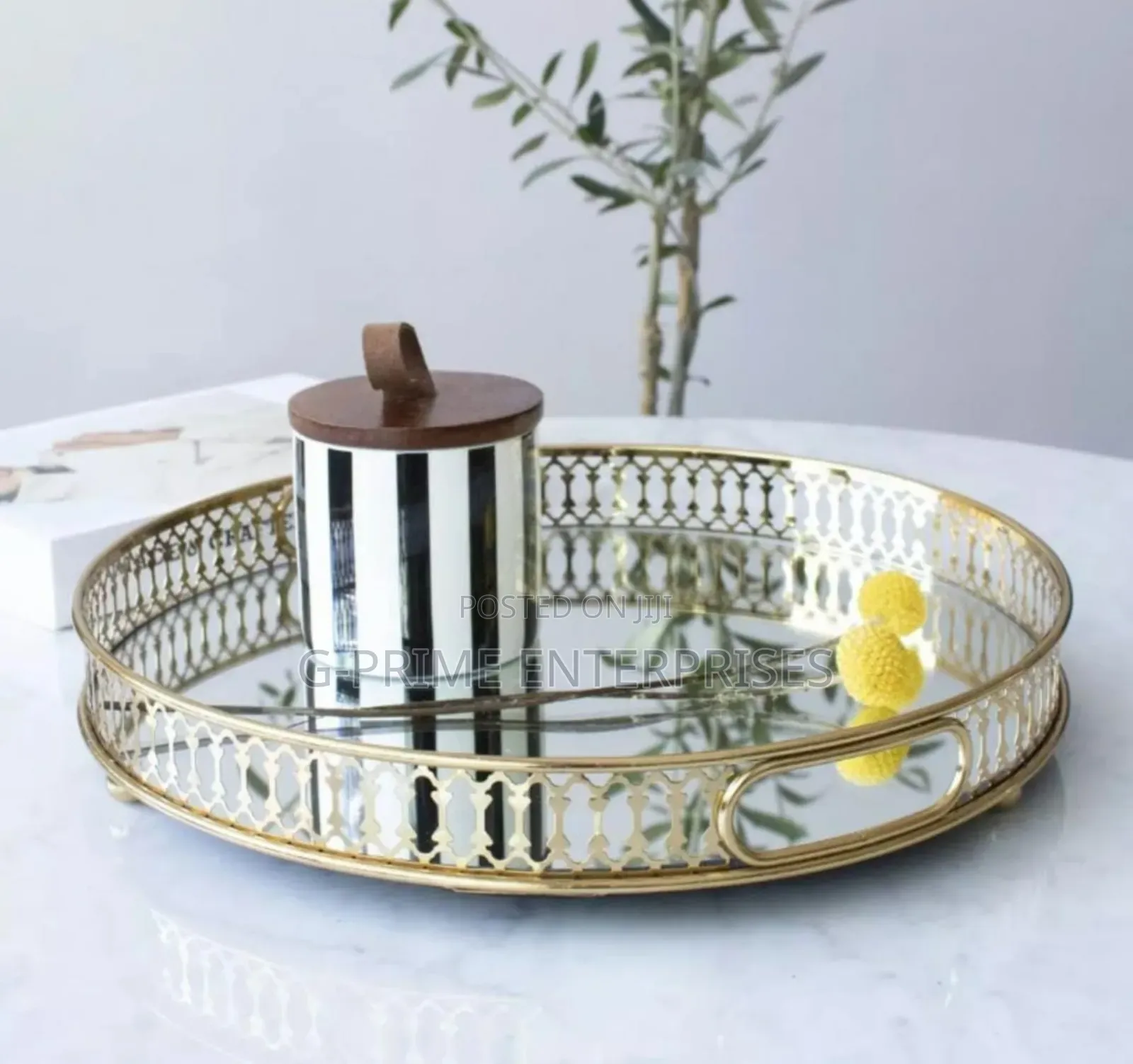 Vintage Mirror Tray