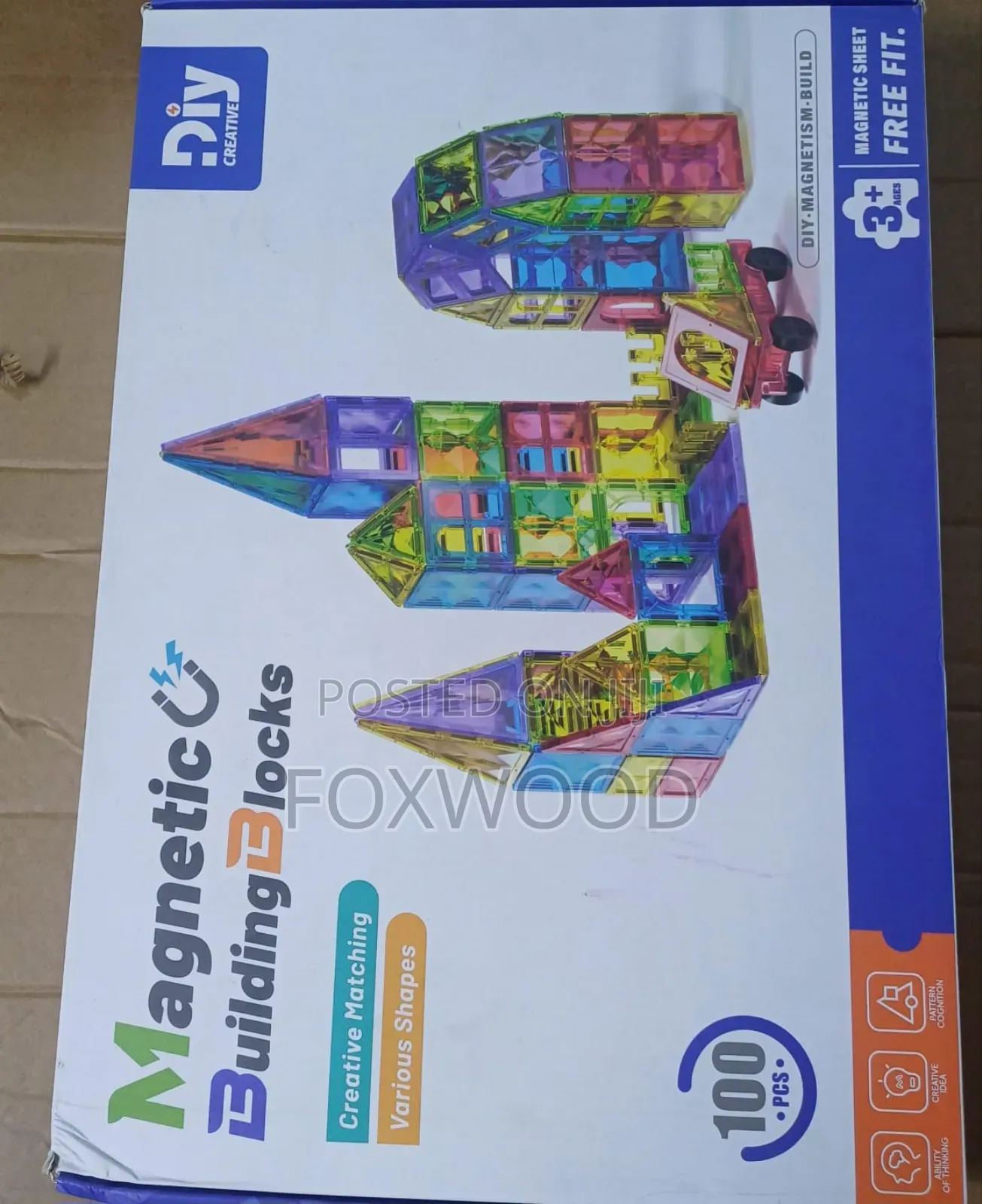 100-PCS 3d Magnetic Building Block
