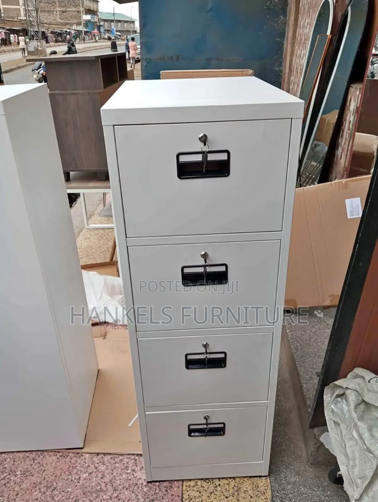 Premium 4-Drawer Cabinet With Unified Locking System