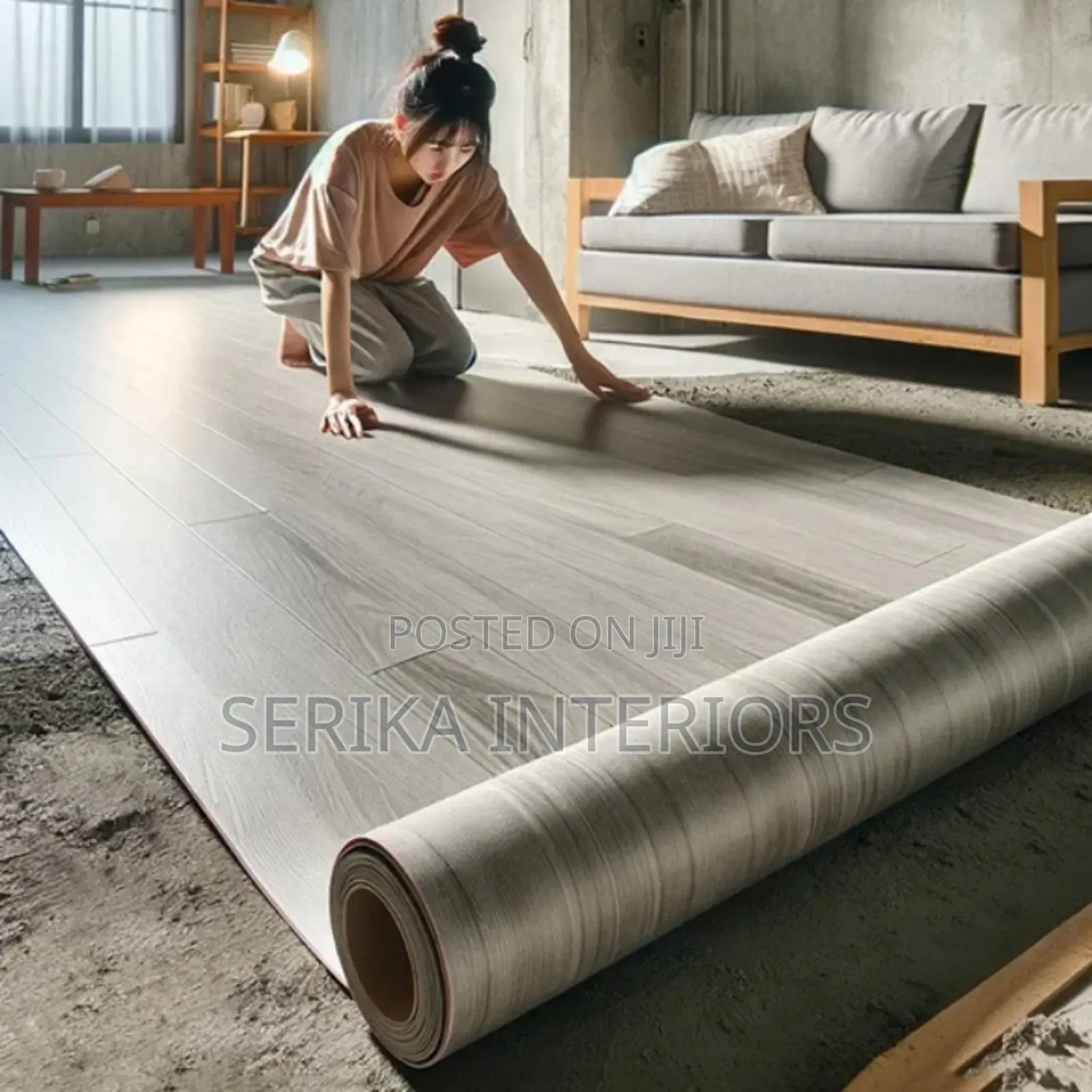 Easy to Clean Vynil Flooring Mkeka Ya Mbao Environmental Friendly