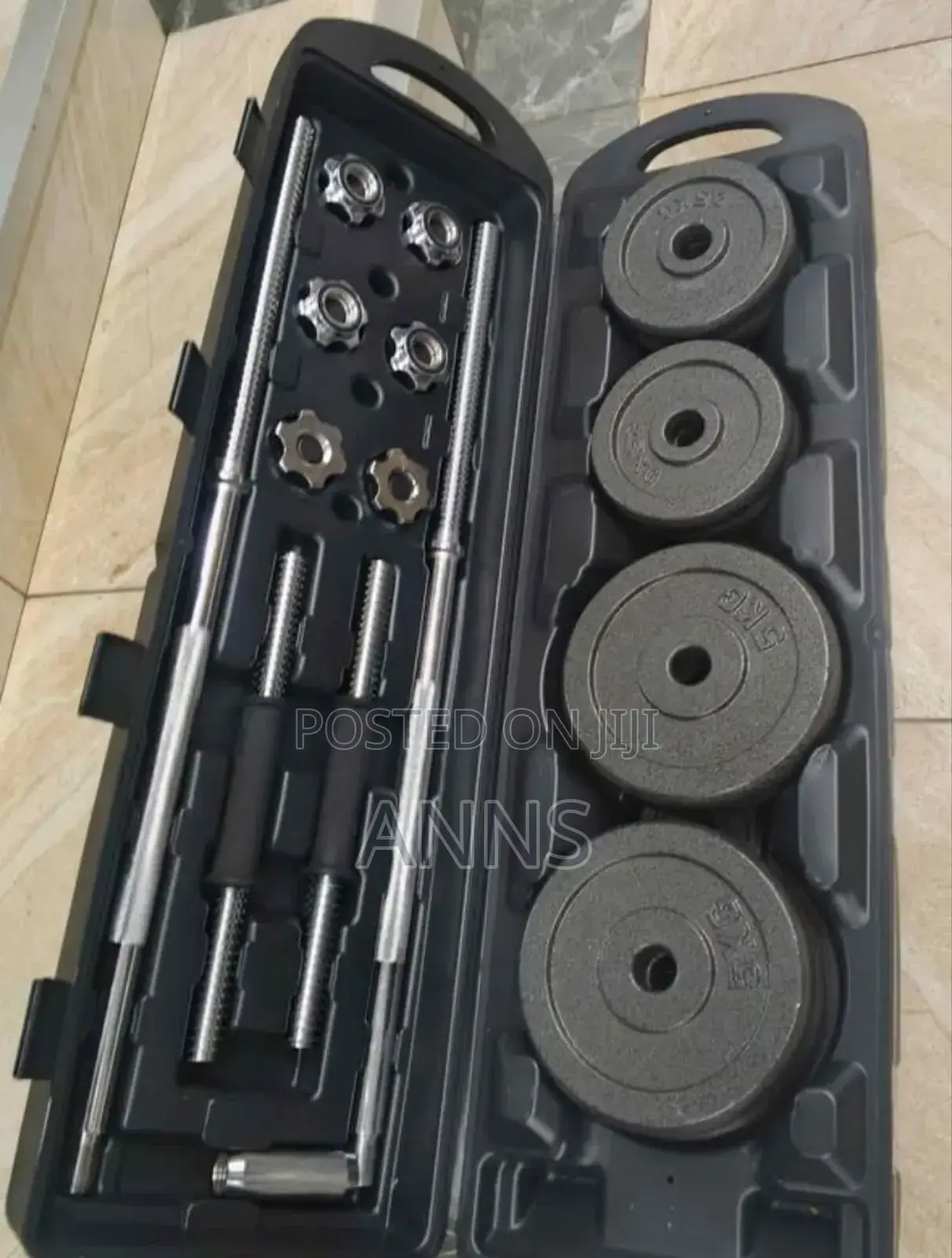 Gym. 50 KGS Dumbbells Plus Barbell Set