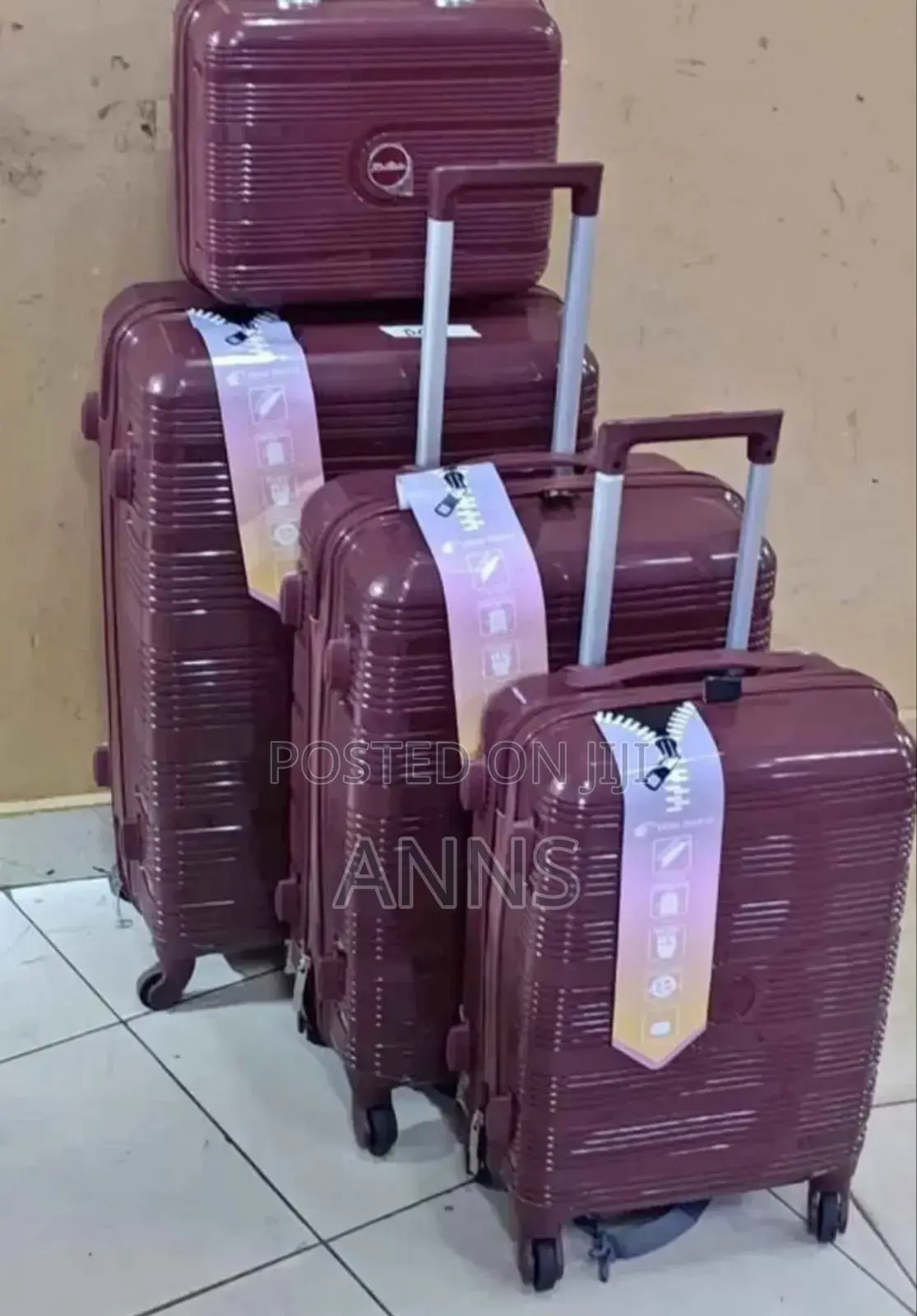 4 in 1 Traveling Suitcase Bags (Briefcase) Maroon All Colors