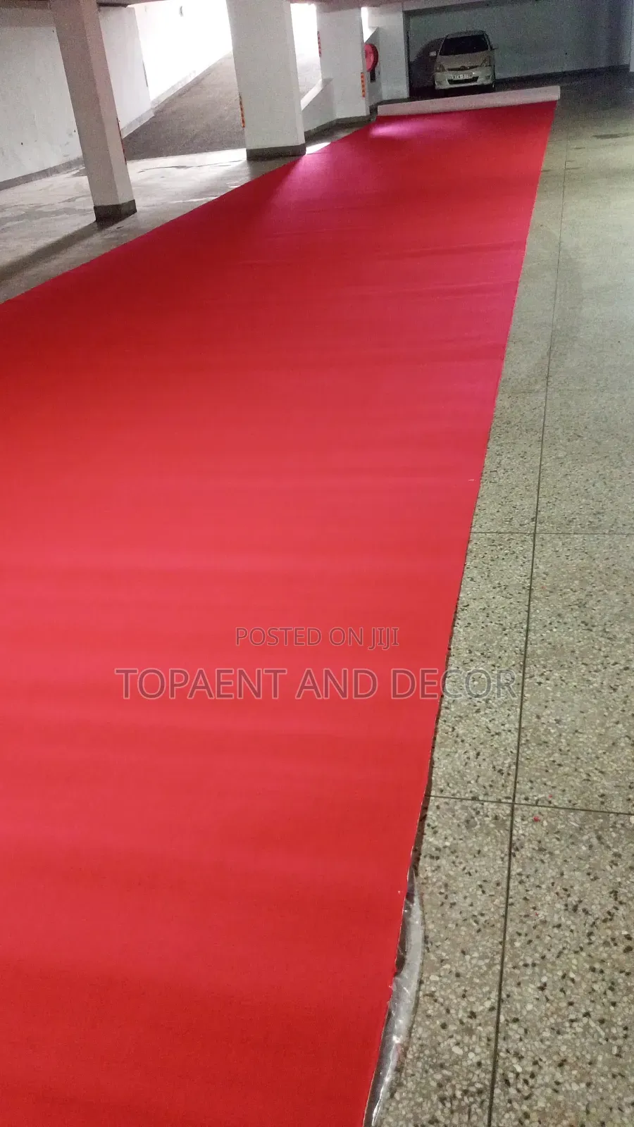 4mm Thick Easy to Clean Delta Wall to Wall Red Floor Carpets