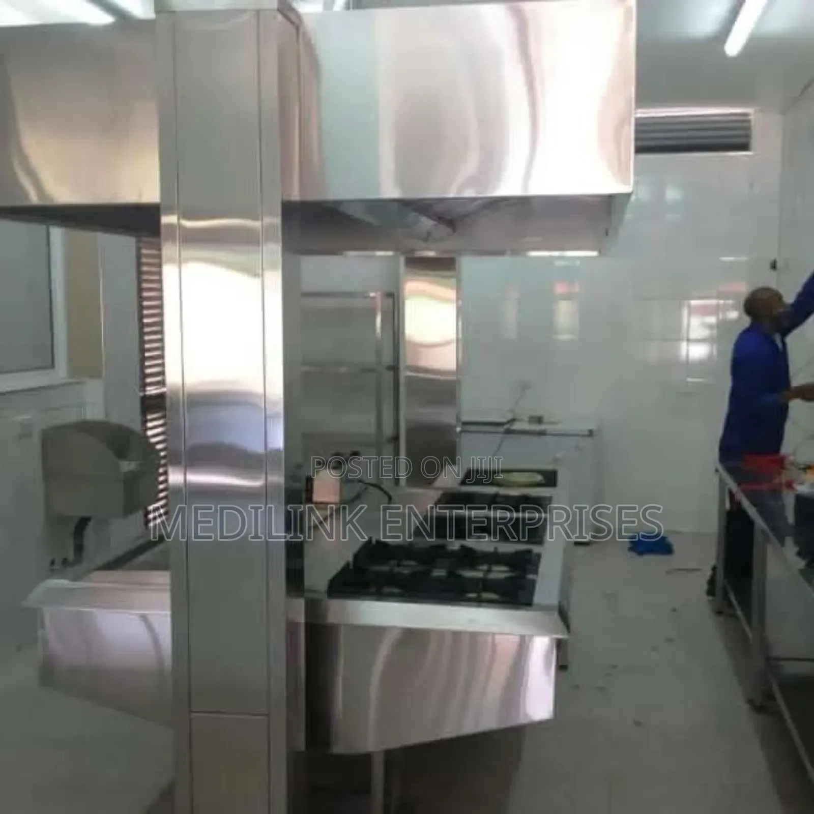 Stainless Commercial Kitchen Set Up