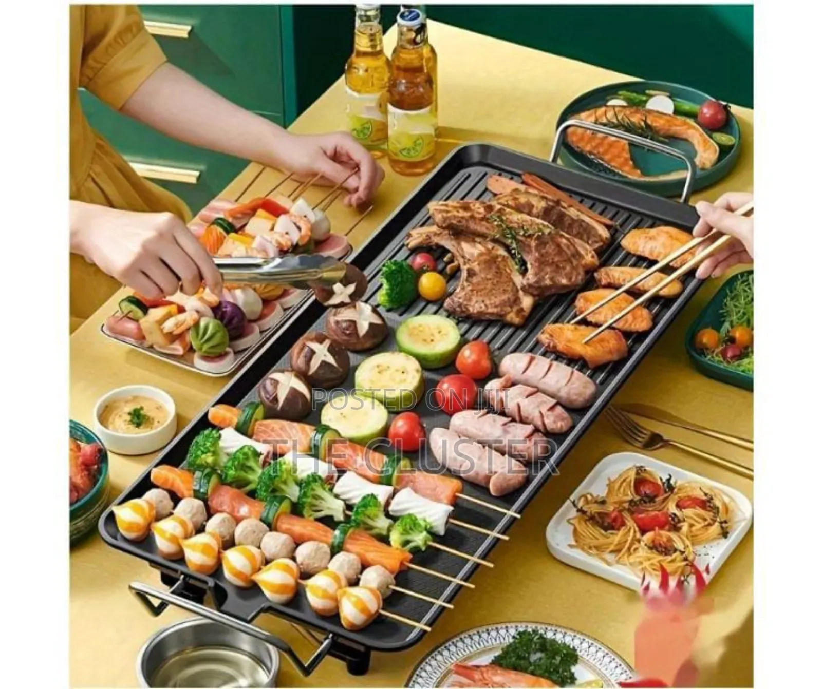 *Electric BBQ Grill Pan,