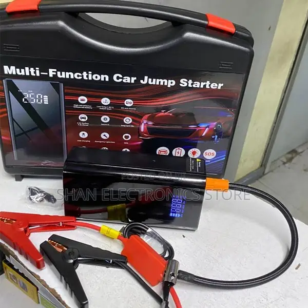 150psi Air Compressor Tire Tyre Inflator With Emergency Jump Starter
