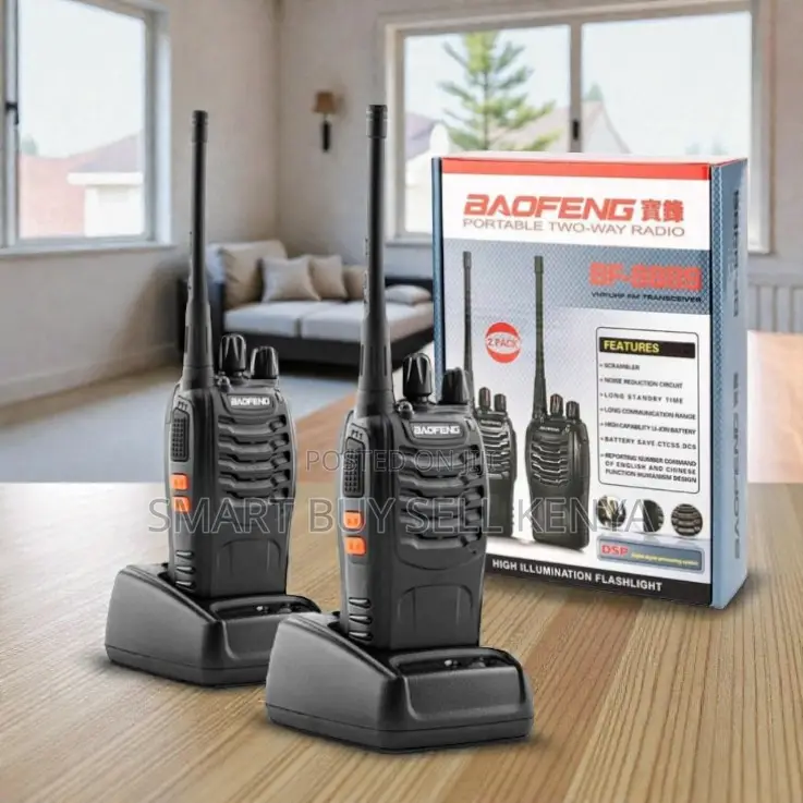 Baofeng Bf-888s 2-Way Radio Walkie Talkie Portable 5km Range Pair