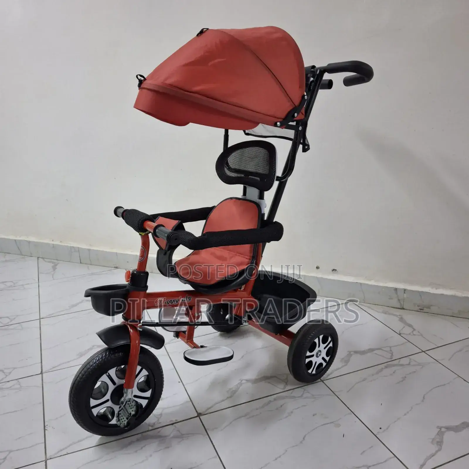 Kids Push Tricycle With Canopy