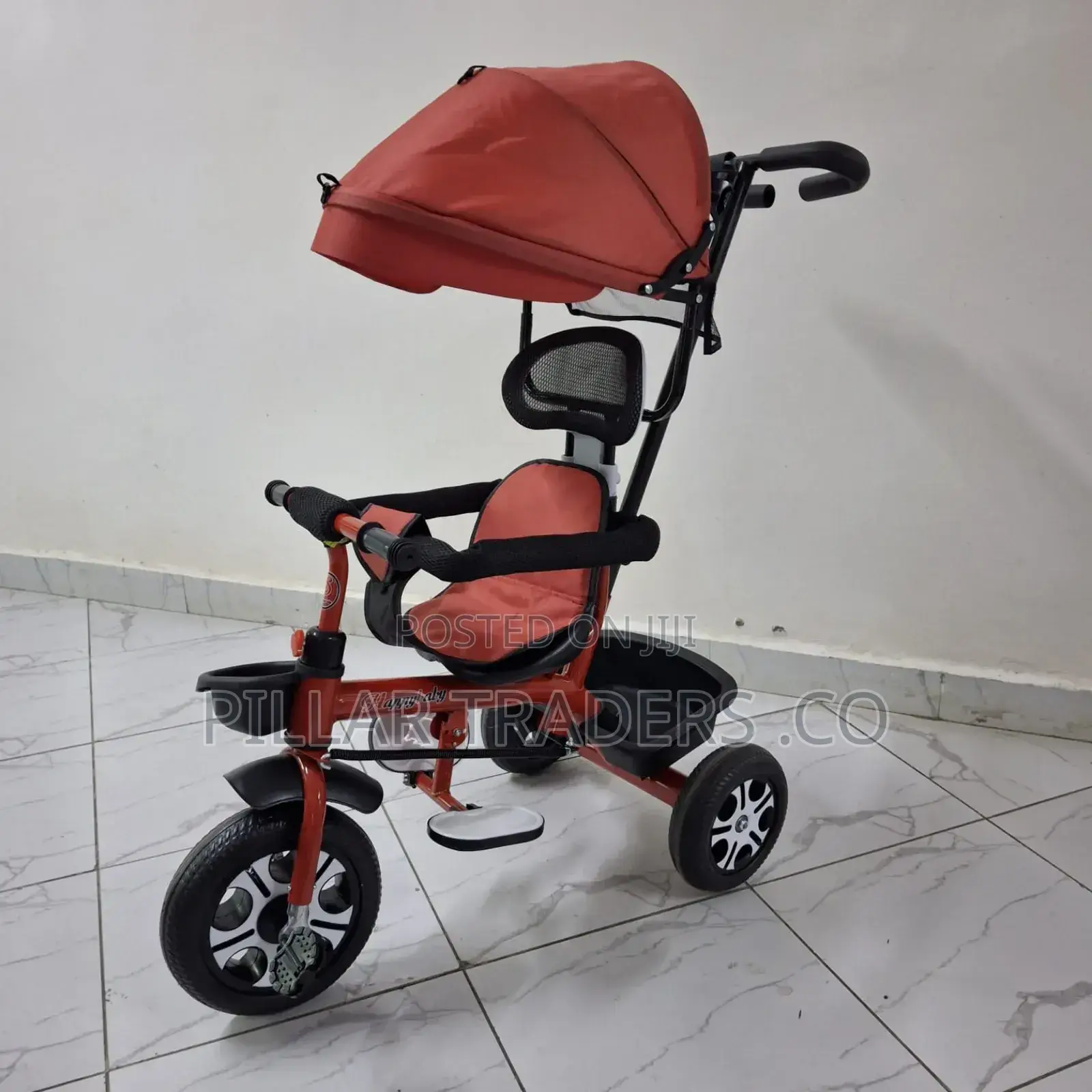 Kids Push Tricycle With Canopy