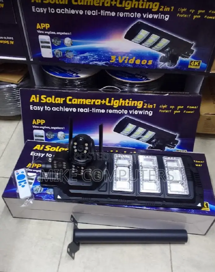 Street Light and Camera Outdoor Led Solar Street Flood Light Lam
