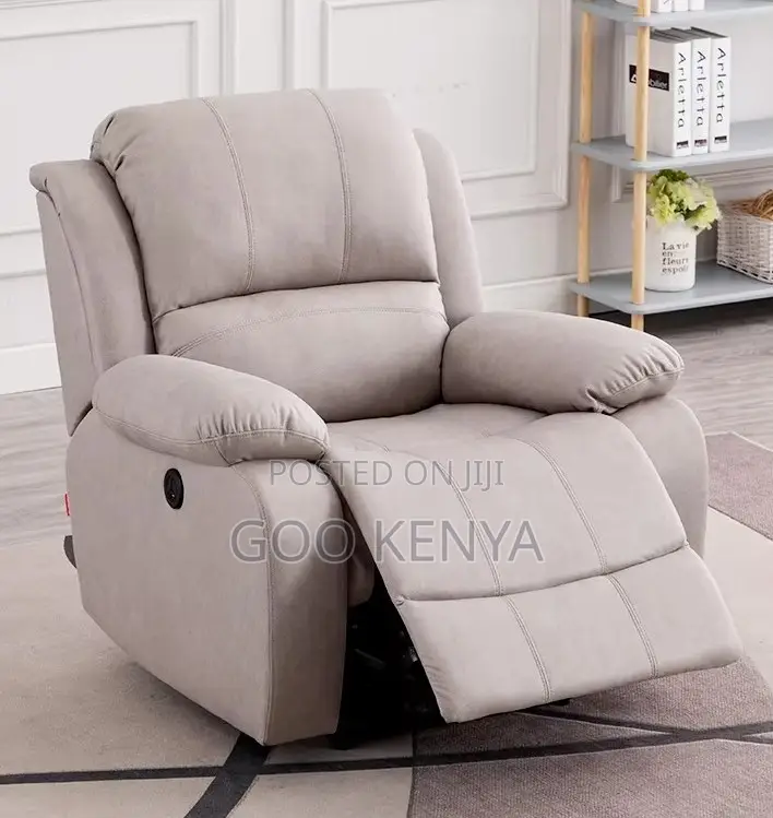 Home Sofa; Elegant Reclining Sofa Chair With Swivel and Rocking Motion