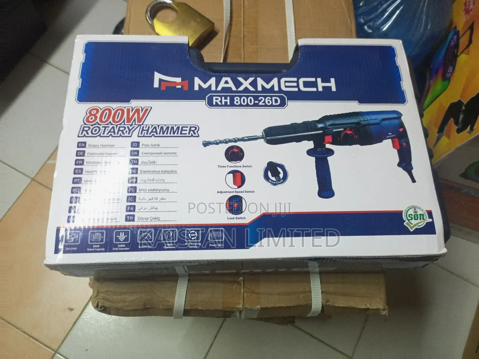 Rotary Hammer 26mm 800w