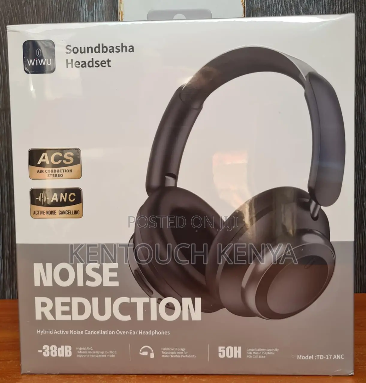 Wiwu Soundbasha Wireless Bluetooth Headphones Anc Pure Bass 50h Anc