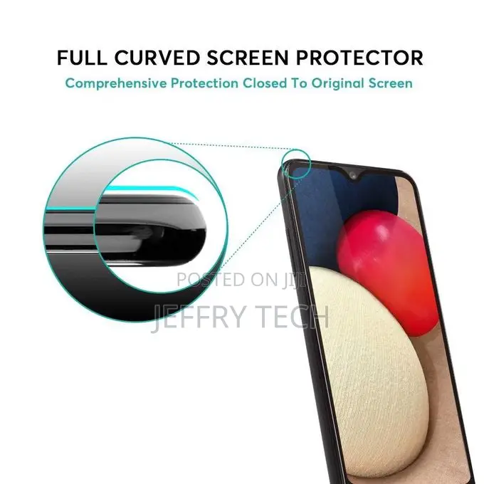 Samsung Galaxy A02s Flue Glue Tempered Glass Screen Protection Guard