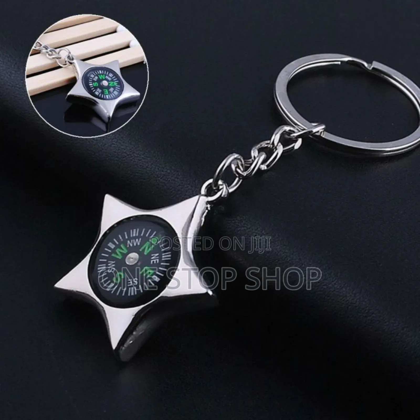 Silver Metal Compass