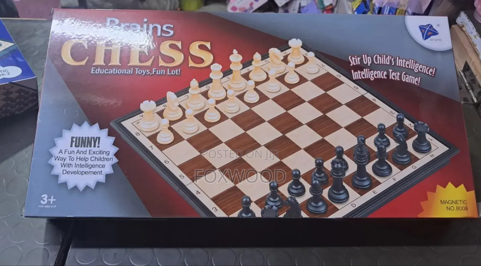 Brains Chess - Magnetic Board Game Xl