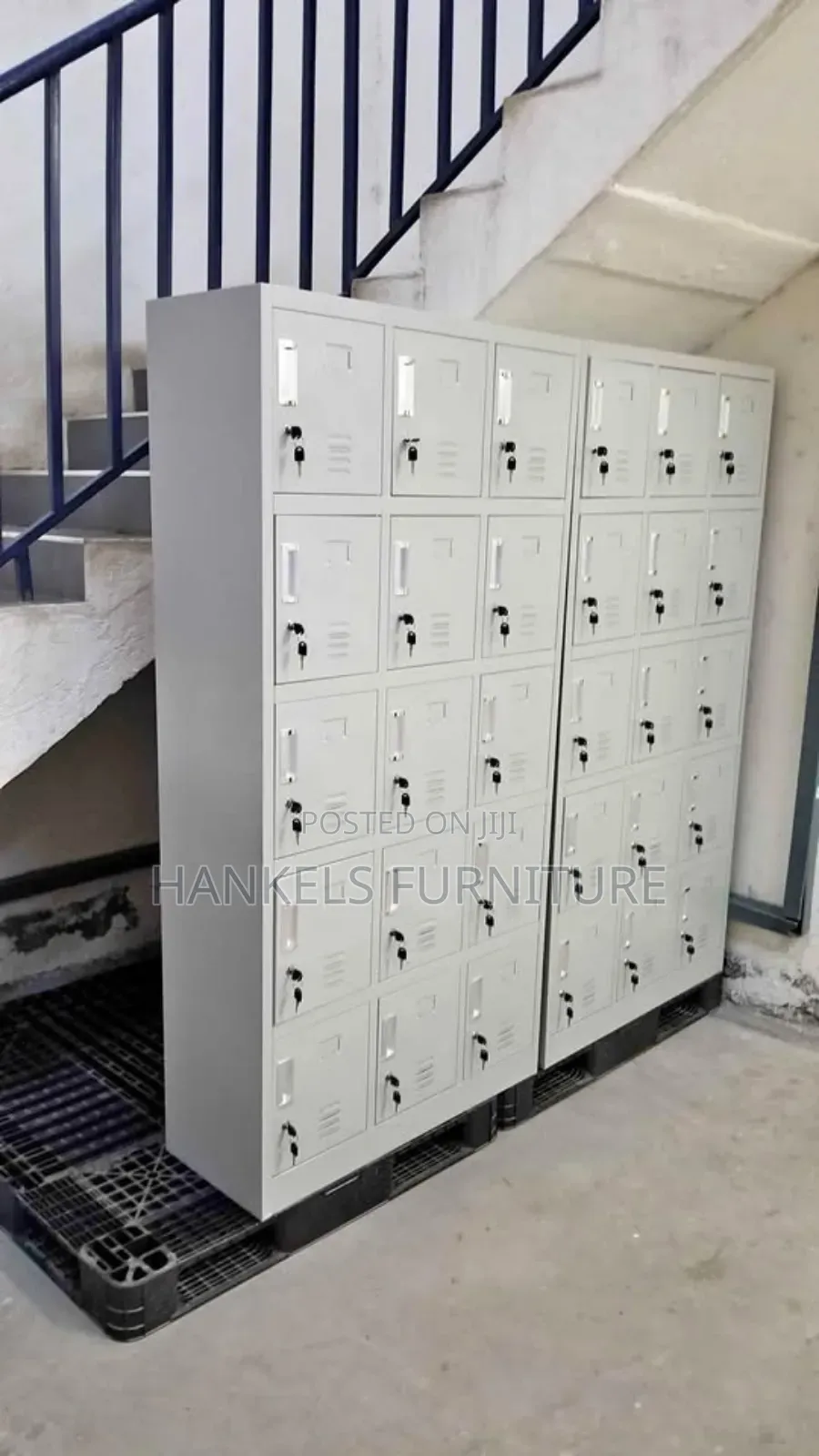 Reliable Steel 15-Locker Cabinet – Ideal for Staff or Students