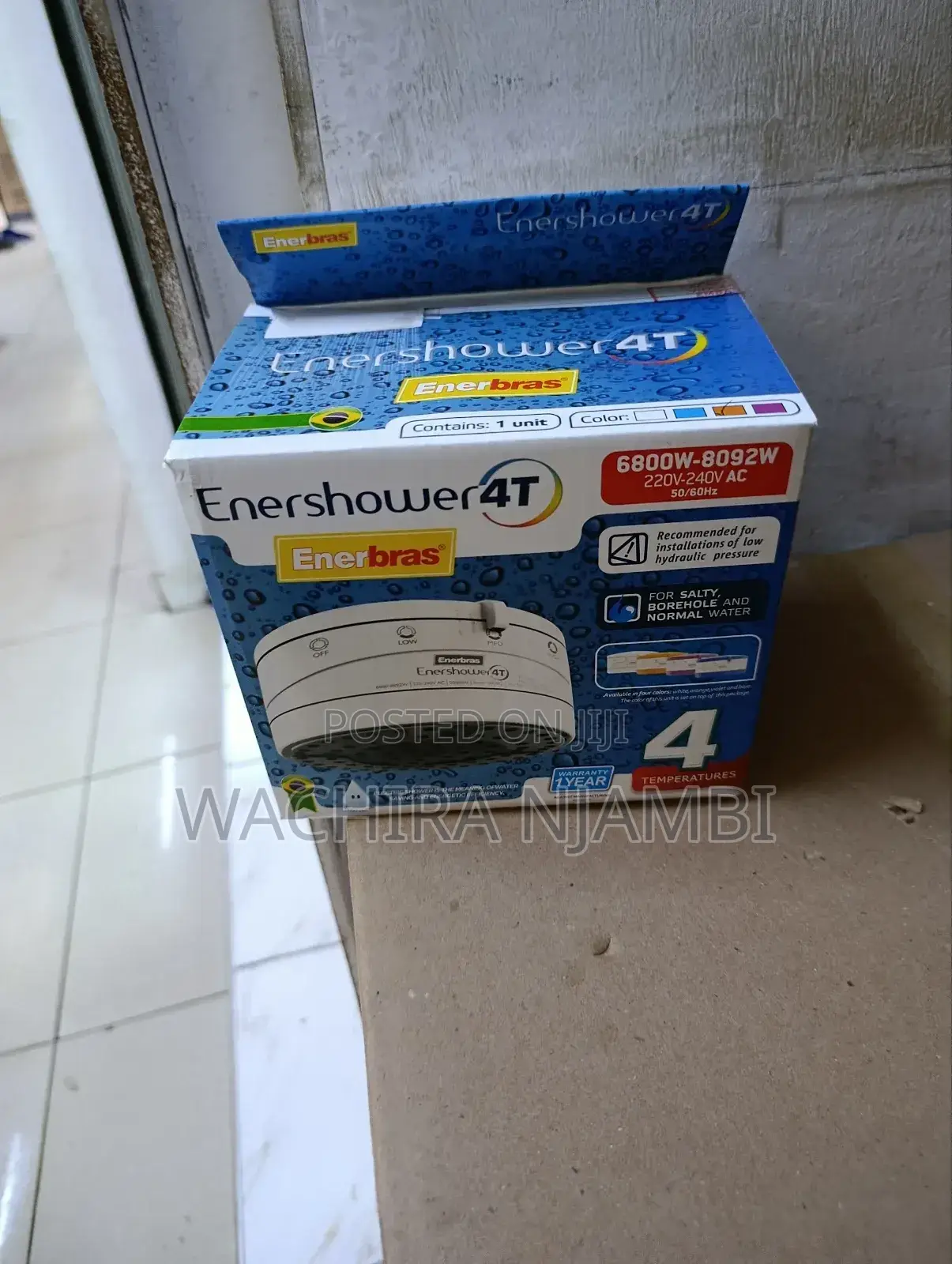 Enershower 4t Electric Shower – 6800w–8092w