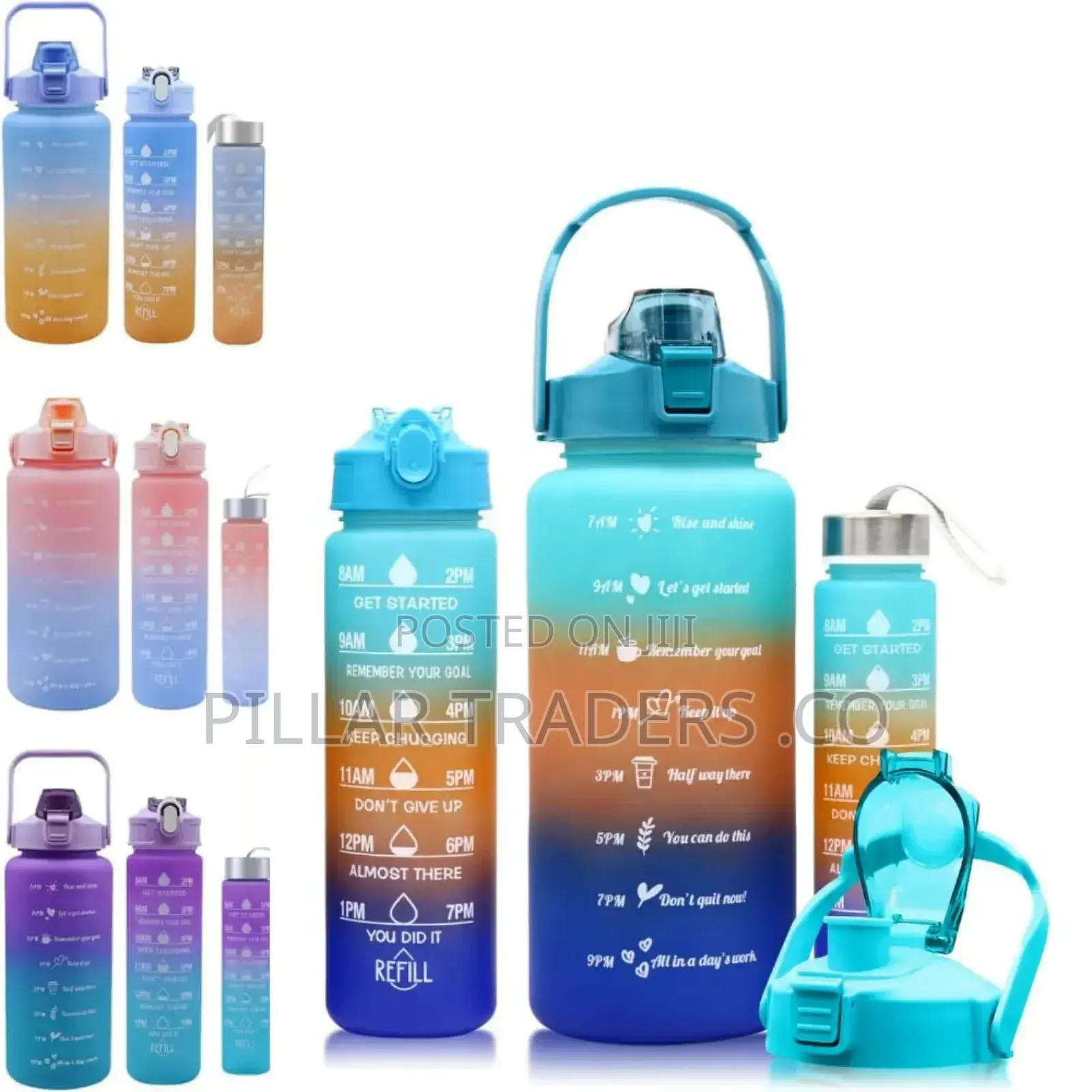 Motivation Water Bottle Set