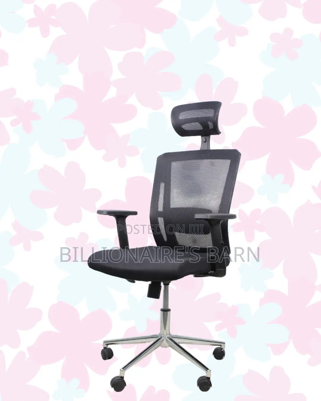 Comfort Mesh Office Chair | Modern Chrome Finish