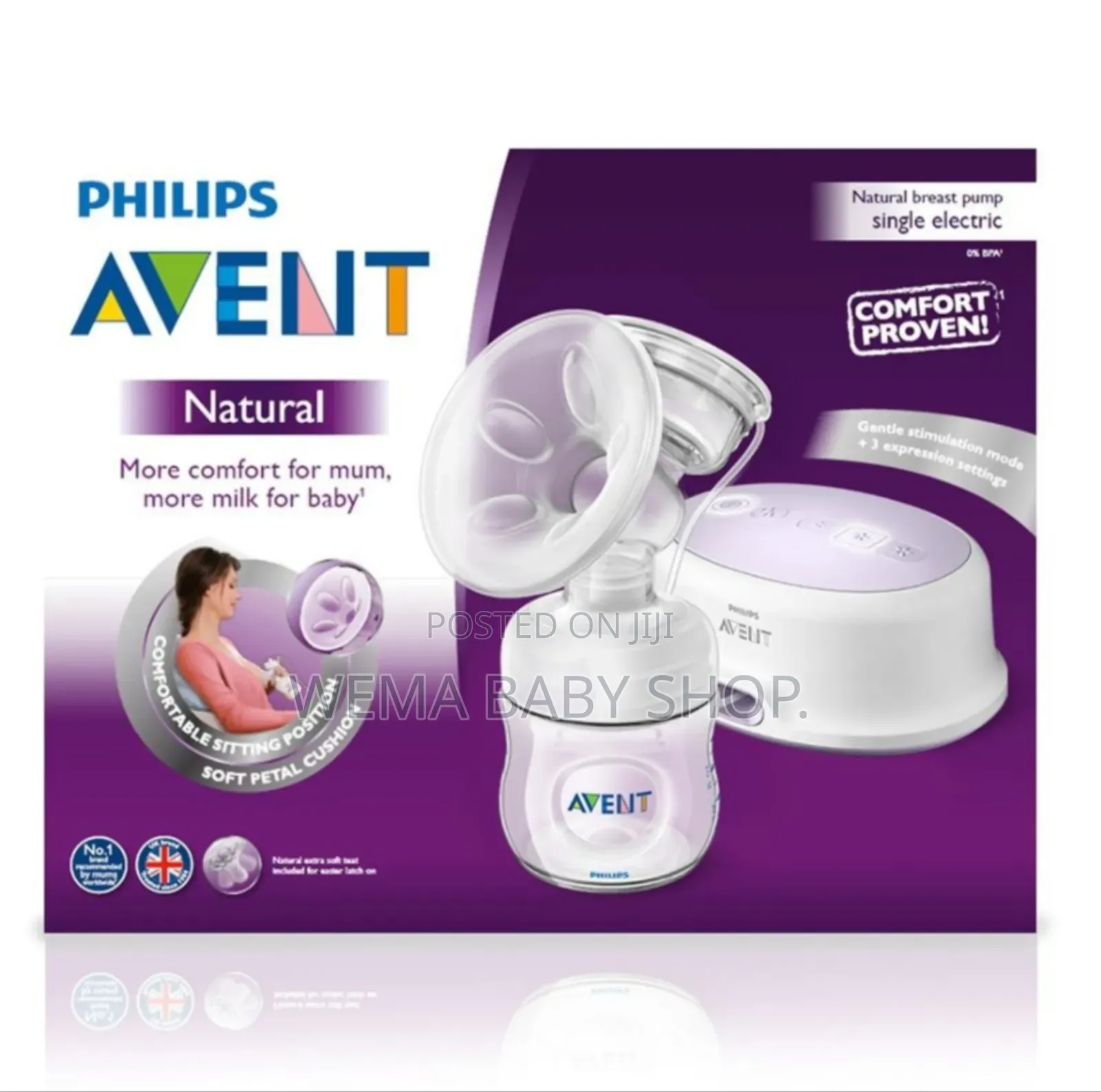 Philips Avent Comfort Single Electric Breast Pump.