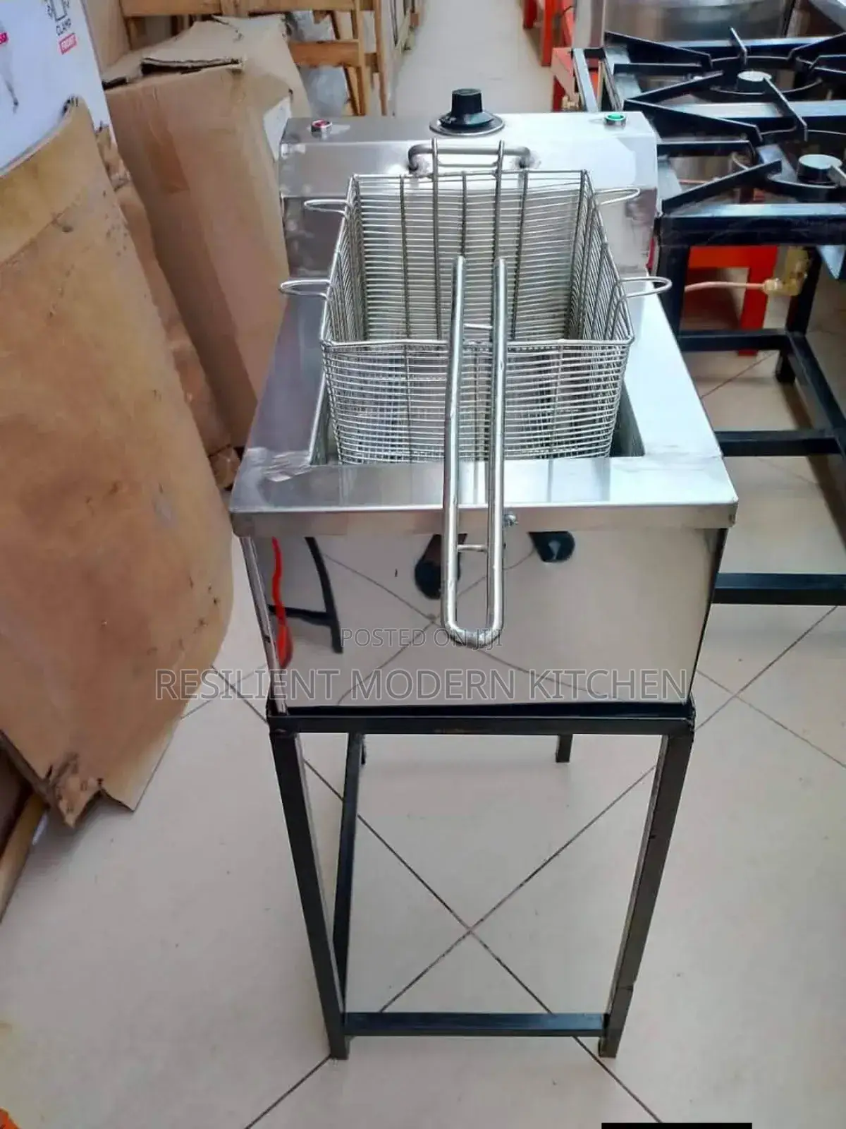 Stainless Steel Single Fryer