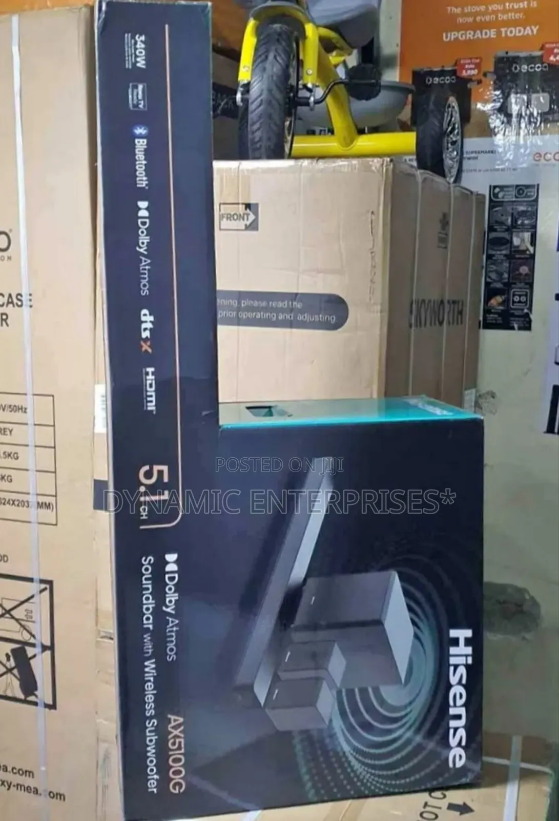 Hisesne Sound Bar 340 Watts With Doulbyatmos