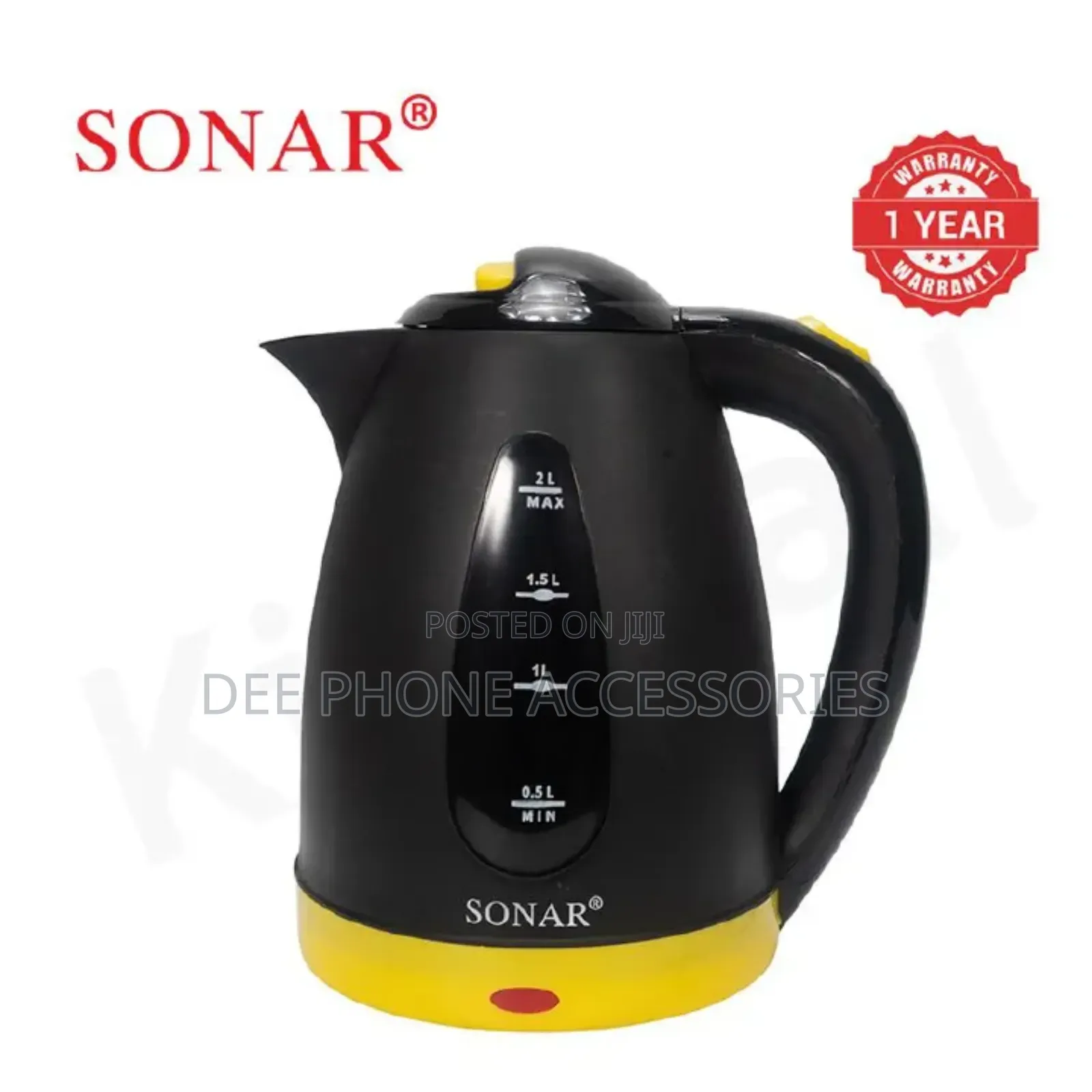 Sonar 2l Stainless Steel Electric Kettle